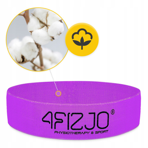 Резинка для фитнеса  4FIZJO Flex Band 16-22 кг Violet - фото №4